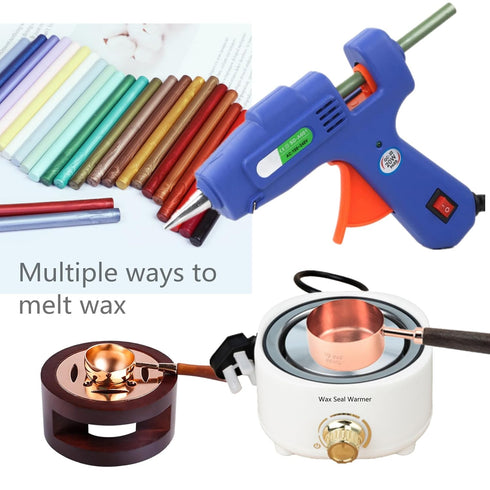 Pearl White Wax Seal Sticks, ONWINPOR 40pcs Glue Gun Pearl White Wax Sealing Sticks for Wax Seal Stamp, Wedding Invitations, Envelope Letter Seali...