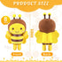 8 Pcs 5 Inch Stuffed Bees Plush Soft Bees Small Bee Stuffed Animal Realistic Cartoon Little Honey Bee Stuffed Toy Adorable Bee Doll for Bee Birthd...