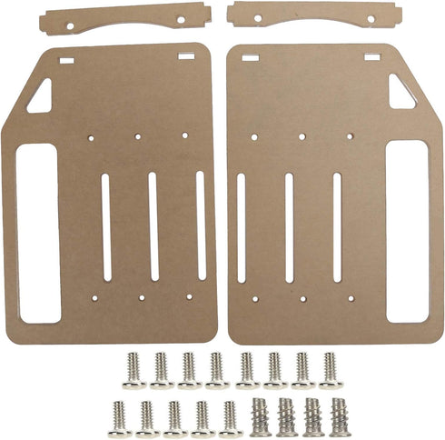 3 Layer 3.5in Hard Disk Drive Rack, Transparent DIY HDD Cage Tray Holder, Universal Desktop Computer Acrylic Hard Drive Bracket, 2Pcs Acrylic Plat...