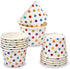 Gift Boutique 48 Count Colorful Polka Dot Treat Snack Cups 10oz Disposable Paper Cup Ice Cream Dessert Ices Bowls For Frozen Cupcakes Party Suppli...