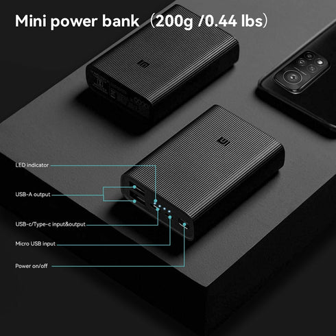 Xiaomi Mi Power Bank 3 Ultra Compact, 10000 mAh, Graphite Black...