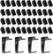 50 Pieces Self Adhesive Clips, Tapestry Hangers Clips Sticky Clips Wall Clips Photo Clips Poster Clips Plastic Sticky Hanging Spring Clips for Hom...