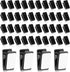 50 Pieces Self Adhesive Clips, Tapestry Hangers Clips Sticky Clips Wall Clips Photo Clips Poster Clips Plastic Sticky Hanging Spring Clips for Hom...