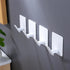 DELITON Adhesive Towel Hooks/Bathroom Wall Hooks - White Heavy Duty Self Adhesive Hooks Stick on Hanging Robes Coats Clothes for Bedroom Kitchen D...