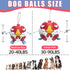 Dog Toys Soccer Ball with Straps, Outdoor Dog Toys, Puppy Birthday Gifts, Dog Water Toy, Durable Dog Balls for Small Medium Dog (6 Inch)...