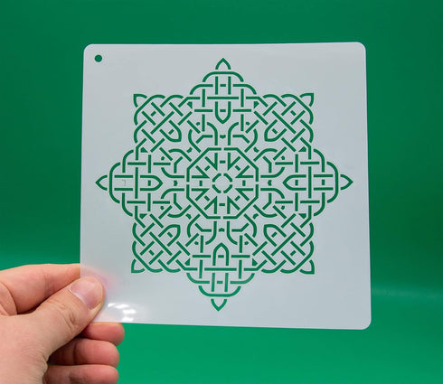 20PCS Celtic Knot Stencils, Traditional Irish Designs, 6 X 6 Inch Reusable Mylar Stencil for DIY Crafts and Decorations, Celtic Stencil for Painti...