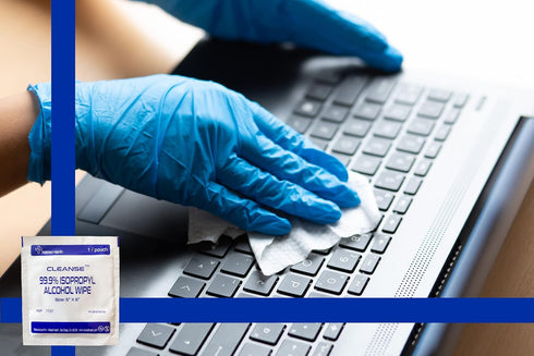 Cleanse 99.9% Isopropyl Alcohol Handy Wipes, 50 Counts Lint Free Non-Abrasive No Water Residue Ideal for Electronics, Household, Work Equipment Sa...