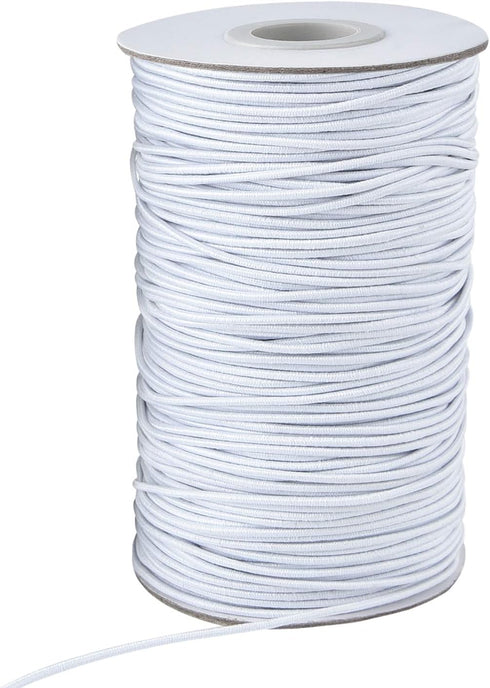 Stretchy Bracelet String 1 Roll 2mm Elastic Cord Sturdy Elastic Beading Cord 100 Yards Stretchy String for Bracelet Jewelry Making Necklaces Beadi...