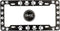 DMSE Animal Pet Dog Cat License Plate Frame For Your Car Automobile Easy Installation Durable Universal Fit (Black With White Paw)...