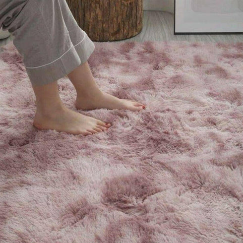 Pink Purple Modern Home Decorate Area Rugs for Living Room Bedroom Bathroom Fluffy Indoor Carpet 2x3 Feet...