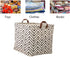 3 Pieces 13 Inch Square Storage Bin, Fabric Folding Storage Baskets with Handles, Storage Organizer for kid's Toy & Baby Clothing - Laundry Basket...