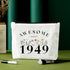 75th Birthday Gifts for Women, Awesome 1949 Makeup Bag, 75th Birthday Decorations for Her, Funny Turning 75 Year Old Gifts for Grandma Mom Wife Au...