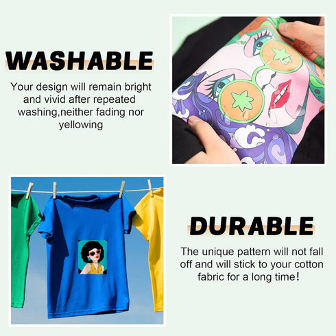 HTVRONT Sublimation HTV for Dark Fabric/Light Fabric - 10 Pack Matte Sublimation Vinyl - Sublimation Blanks for Sublimation Shirts/Pillow/Bag/Hat...