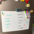 Magnetic Dry Erase Whiteboard Fridge White Board Sheet 17x11 with 4 Markers, 1 Magnetic Eraser and 2 Magnets, for Wall, Easy to Write and Clean Dr...