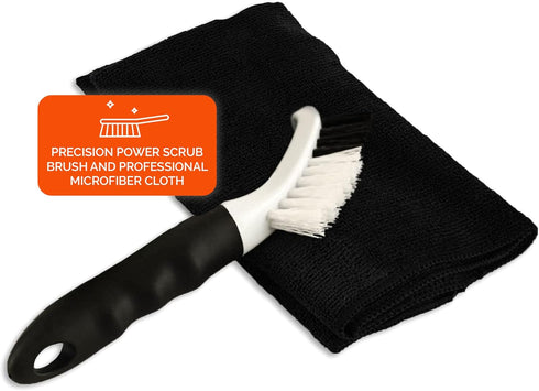 Fox Trot Bar Keepers Friend Coffee Cleaner Panther Pack Microfiber Cleaning Cloth & Scrub Bundle, With A 12oz Coffee Pot Cleaner & Dual-Action Mic...