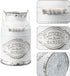 APSOONSELL French Style Shabby Chic Decor White Farmhouse Metal Flower Vase Galvanized Decor for Kitchen, Bathroom, Sparklers for Weddings...