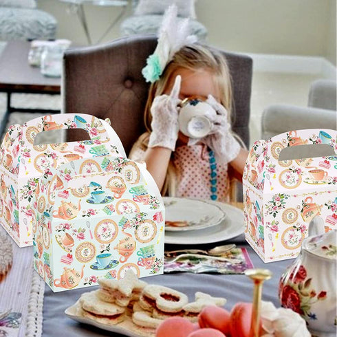 12 PCS Tea Party Favor Boxes Lets Tea Party Party Supplies Lets Tea Party Favor Bags Tea Party Time Party Supplies Tea Party Supplies Tea Party Su...