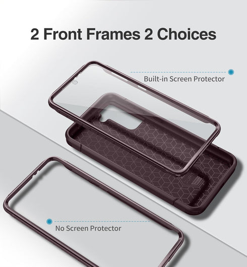 SURITCH for Samsung Galaxy S21 Case 6.2 Inch (Only), (2 Front Frames) Full-Body Heavy Duty Rugged Shockproof Phone Cover with Built-in Screen Prot...