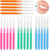 20 Pcs Braces Brush for Cleaner Interdental Brush Dental Oral Hygiene Flosser Toothpick Tooth Soft Bendable Flossing Head Cleaning Tool...