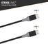 Scosche CC4BY-SP Strikeline USB-C to USB-C Charge & Sync Cable 4-ft. Black/Gray...