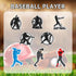 50Pcs Baseball Sports Shoe Charms, Charms Baseball and Non-Repeat Sports Charms for Boys, Gift Decor PVC clog Shoe Charms for Teens Man Party Favo...