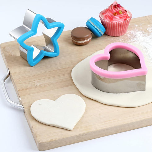 Sandwiches cookie Cutter set,Mouse & Dinosaur & Heart & Star Shapes Sandwich Cutters Cookie Cutters Vegetable cutters-Food Grade Cookie Cutter Sta...