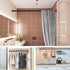 Shower Curtain Rod 42-78 Inch, 1"Diameter Spring Long Adjustable Tension Curtain Rods for Bathroom Windows Closet No Drilling No Rust, Black...