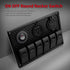 DaierTek Round Rocker Switch 12V 20A LED DC Round Shell 3 Pin with 12 Volt Red LED Lighted Automotive Car Truck Rocker Toggle Switch ON Off -5Pack...