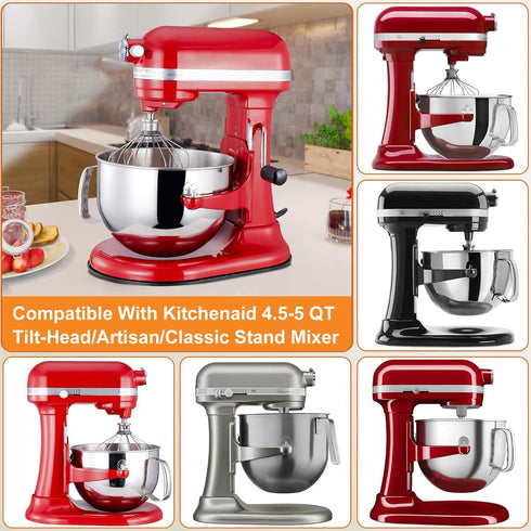 Sliding Mat for Kitchenaid Mixer, Kitchen Appliance Slide Mats Pads, Slide Tray Mixer Mover Slider Mat Pad Compatible with Kitchenaid 4.5-5 Qt Til...