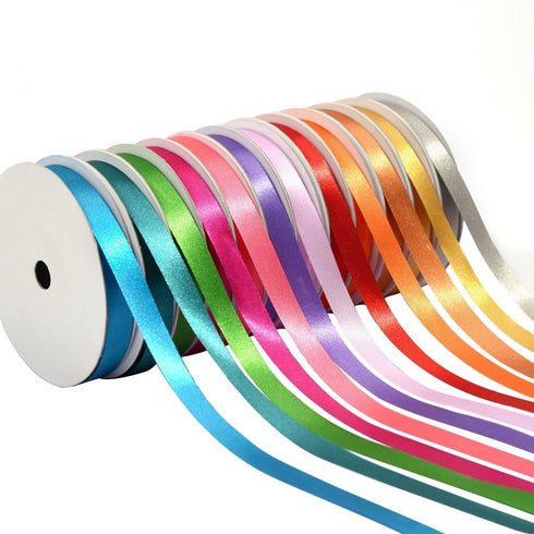 3/8 inch Satin Ribbons Assorted Colors (Solid Bright)...