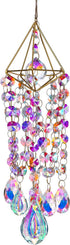 Crystal Suncatchers Hanging Wind Chime Style Garden Suncatcher Rainbow Maker Handmade Gold Plated Suncatcher...