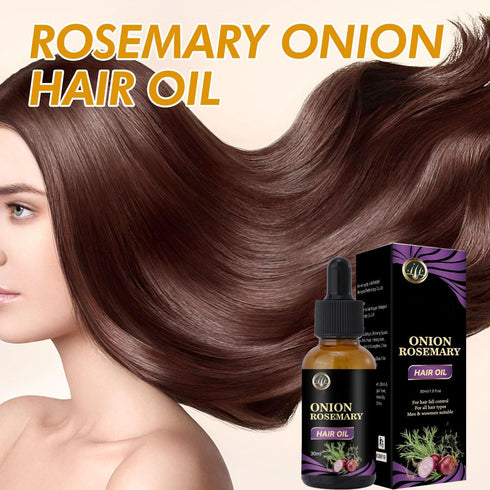Onion Oil for Hair Growth Organic,Rosemary Hair Growth Oil Enriched with Rosemary, Onion Oil,Black Seed Oil Control Hair Loss, Promotes Hair Growt...