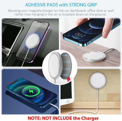 6 PCS Adhesive Pad Replacement for Dashboard/Windshield/Phone Sucker Holder Suction Cup Mount, 53mm(2.09inch) Circle Double Sided Self Stickers/GP...