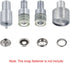 uxcell Snap Buttons Die Mold Set, Electric Snap Pressing Machine Setter Replacement Kit for 201# Fasteners Buttons 20mm Dia...