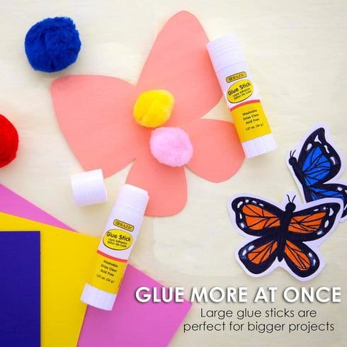 BAZIC Large Glue Stick. Clear Glue Stick for Art and Office Projects (3/Pack. 21g / 0.7 Oz .)...
