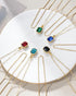 Lourny Gold Layered Crystal Necklace for Women, 18K Gold Plated Choker Emerald Green Dainty Chain Trendy Statement Necklace Jewelry for Women Gift...
