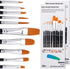 GOTIDEAL Paint Brushes, 20 Pcs Acrylic Painting Brush Set for Oil and Gouache? Small Nylon Hair Brush for Body, Face, Nail Art, Rock Painting, Per...
