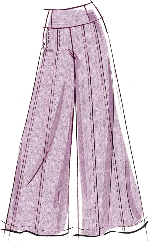 McCall's Easy to Make Misses' Knit Top, Pull-on Shorts and Pants Sewing Pattern Packet, Design Code M8456, Sizes 10-12-14-16-18, Multicolor...