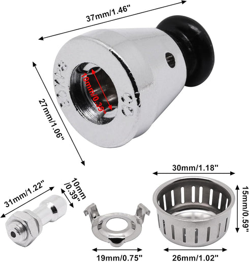 Pressure Cooker Relief Jigger Valve 1Pc, Universal Pressure Cooker Jigger Valve with Exhaust Rod, Whistle for Weight Pressures Control 80KPA Safet...