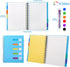 Kesoto A5 Lined Notebook with Multicolored Pen Wire Spiral Subject Notebook Journal with 5 Divider Tabs & 6 Color Retractable Ballpoint Pen, 240 P...