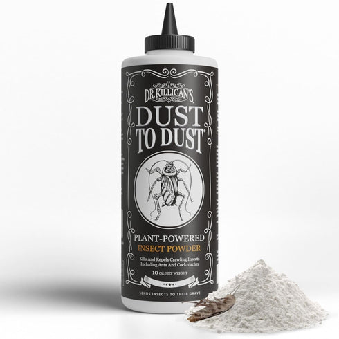Dr. Killigan's Dust to Dust Insect Powder - Plant-Powered Diatomaceous Earth Alternative - Insect Killer for Indoor & Outdoor Use - Residual Formu...