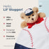 Bearington Collection Lil’ Slugger Snuggler Plush Baseball Lovey for Baby - 15 in Plush & Satin Security Blanket - Soft Teddy Bear Infant & Toddle...