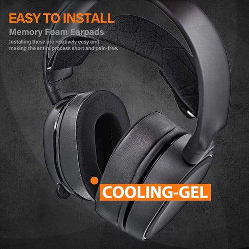 Arctis Pro Thicker Cooling Gel Earpads Compatible with Arctis Pro, Arctis 7/5/3/1, Arctis 9X, Arctis 7X, Arctis 7P, RIG 800 Series, ATH M50X, M40X...