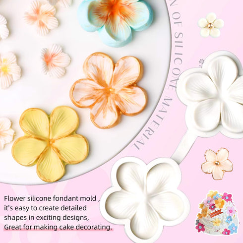 SK Flower Blossom Veiner Fondant Cake Chocolate Sugarcraft Mould Mold Tool 1Pcs (Style 1)...