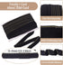 MegaPet Black Polyester Fringe Tassel Lace Trim 1 Inch x 82 Feet Chainette Fringe Fibre Trim for Sewing Quilting DIY Home Decoration...