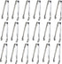 18PCS Mini Tongs for Appetizers, 5Inch Serving Tongs, Ice Tongs Appetizer Tongs, Small Tongs for Serving Food, Kitchen Utensils for Sugar Cubes, C...