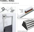 TNOMS Brushed Towel Ring Modern Square Hand Towel Bar,Towel Holder for Bathroom,Wall Mount Stainless Steel...