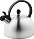 2.5 Liter Whistling Tea Kettle - Modern Stainless Steel Whistling Tea Pot for Stovetop Hot Water Boiler with Cool Grip Ergonomic Handle (Silver, 2...