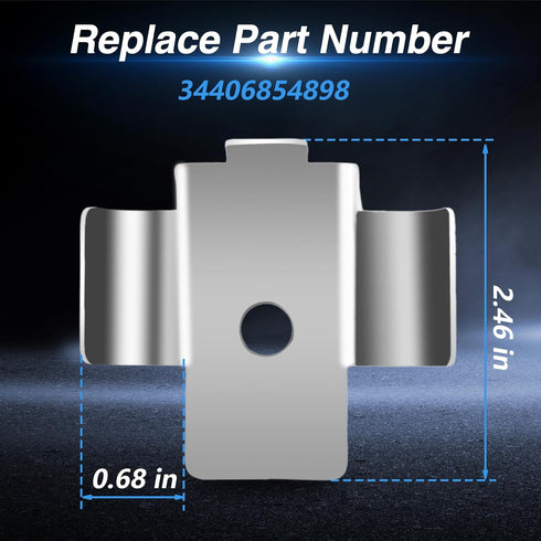 Upgraded Stainless Steel Parking Brake Cable Clip Retainer with Rubber Tubes Compatible with BMW 1 Series F20/F21, 2 Series F22/F23, 3 Series F30/...