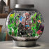 Fish Tank Decorations Plants with Resin Cave Rock View, 9pcs Aquarium Decorations Plants Plastic,Fish Tank Accessories, Fish Cave and Hideout Orna...